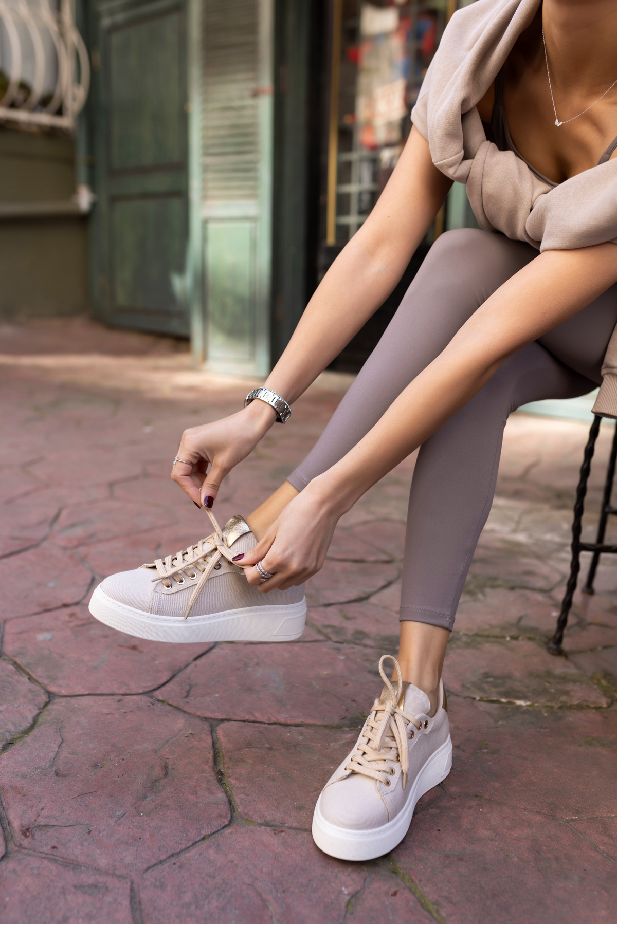 BİLİNG KADIN KOT MAVİ BAGCIKLI SNEAKER