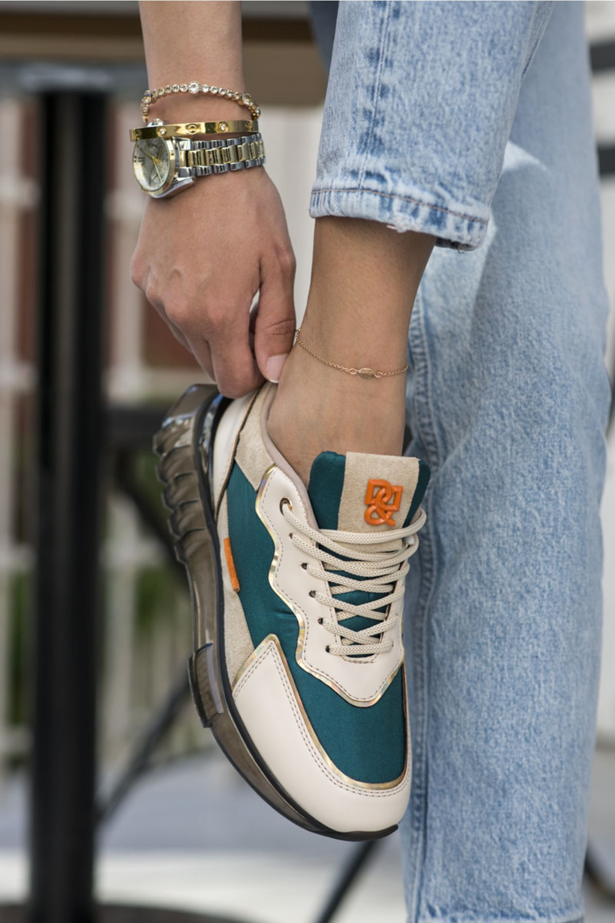 Teresa Kadın Gri Fusya Airtaban Sneaker