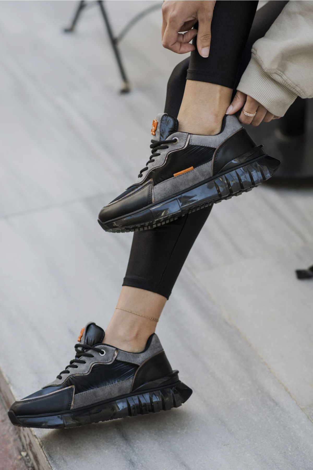 Teresa Kadın Gri Fusya Airtaban Sneaker