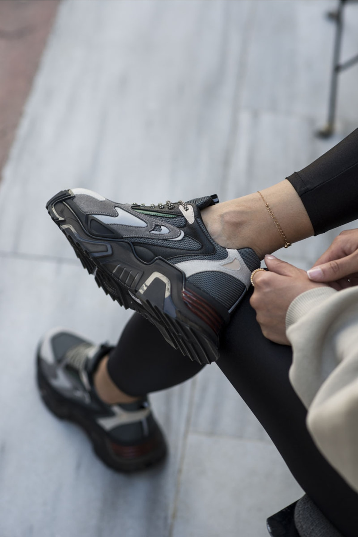 Norton Kadın Beyaz Sari Airtaban Sneaker