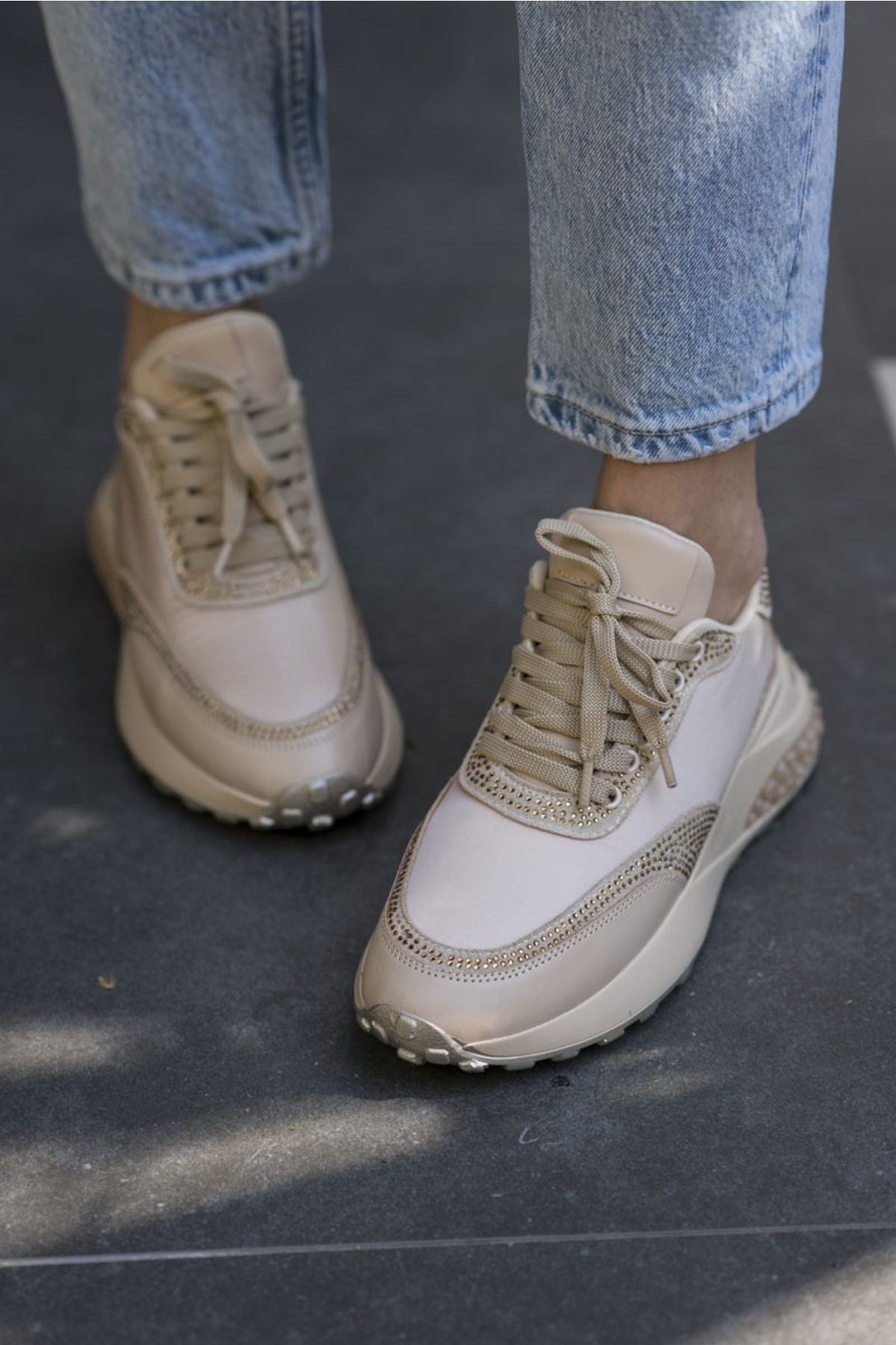 Norton Kadın Beyaz Sari Airtaban Sneaker