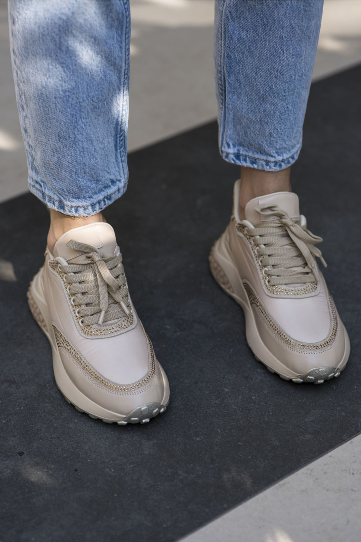 Norton Kadın Beyaz Sari Airtaban Sneaker