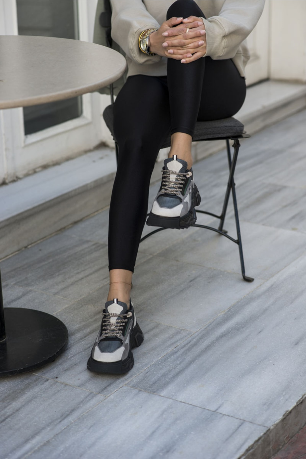 Norton Kadın Beyaz Sari Airtaban Sneaker