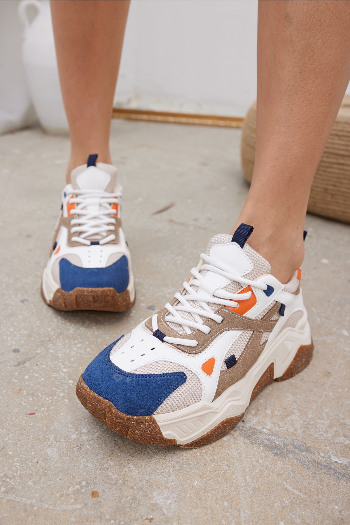 Helena Kadın Açik Mavi Detay Sneaker