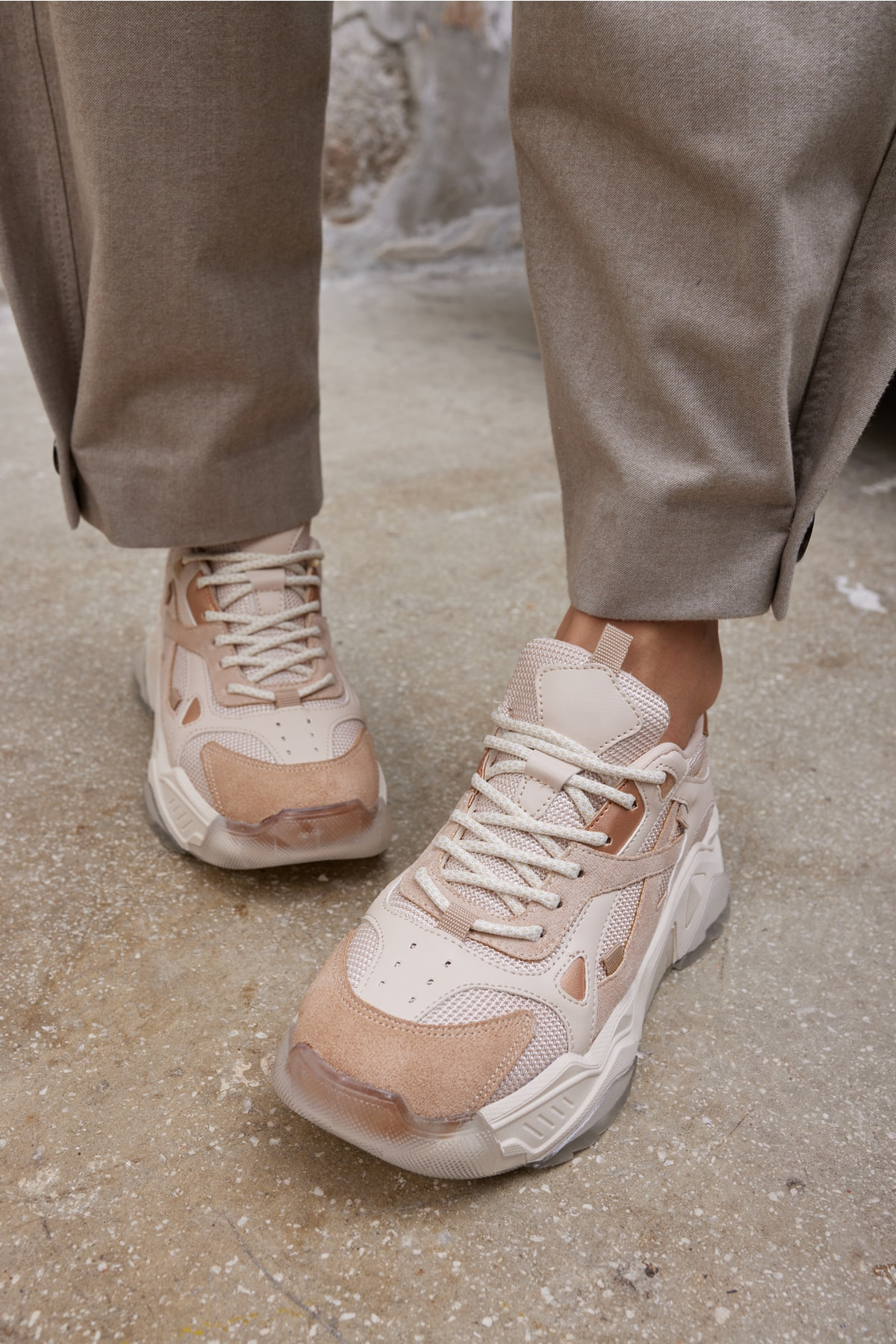 Helena Kadın Açik Mavi Detay Sneaker