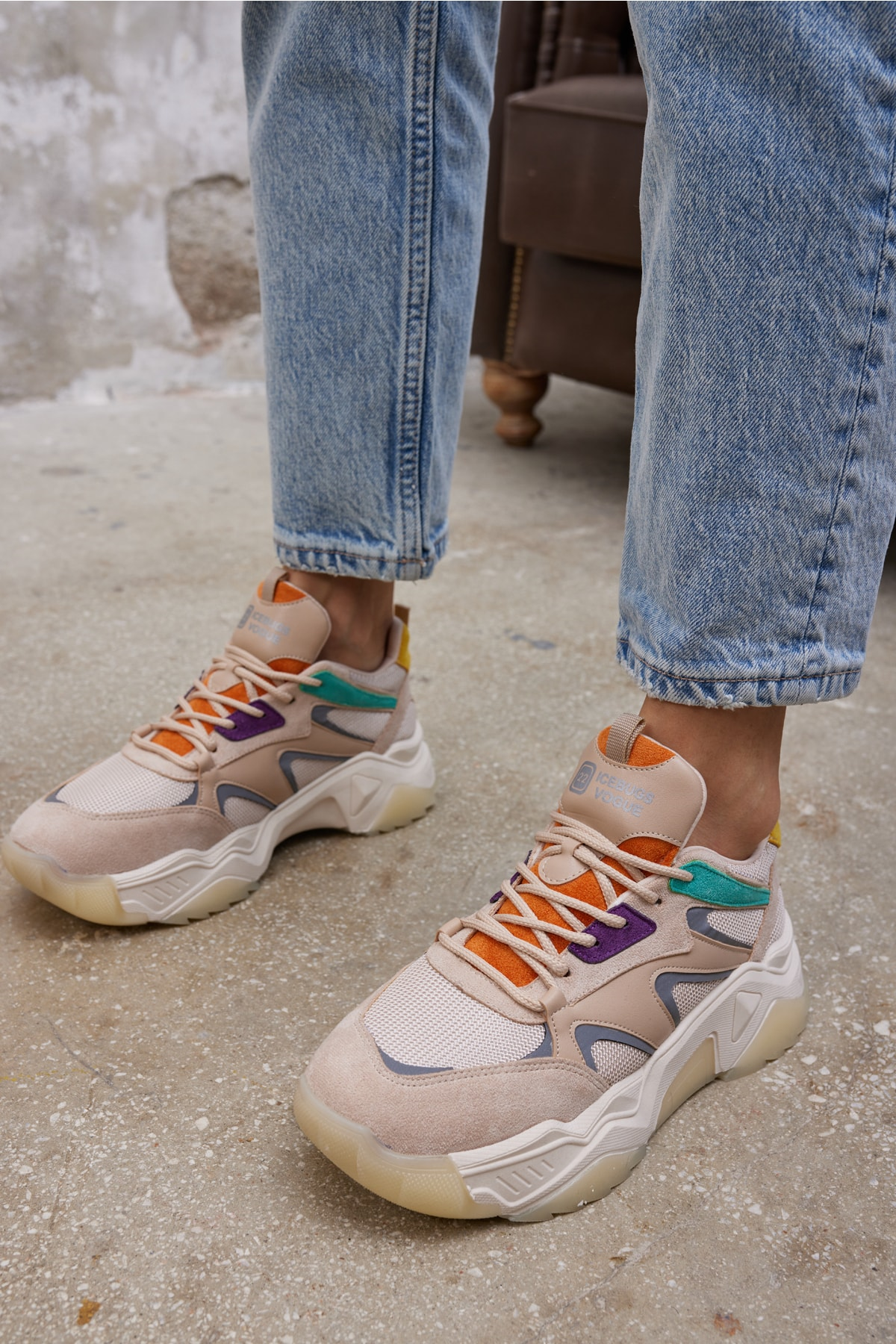 Nina Kadın Dore Altın Multi Sneaker