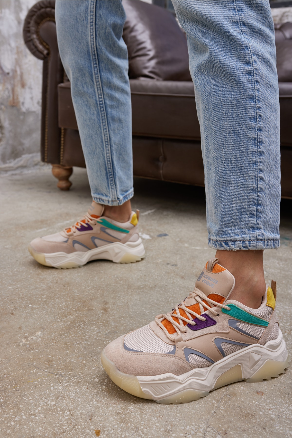 Nina Kadın Dore Altın Multi Sneaker