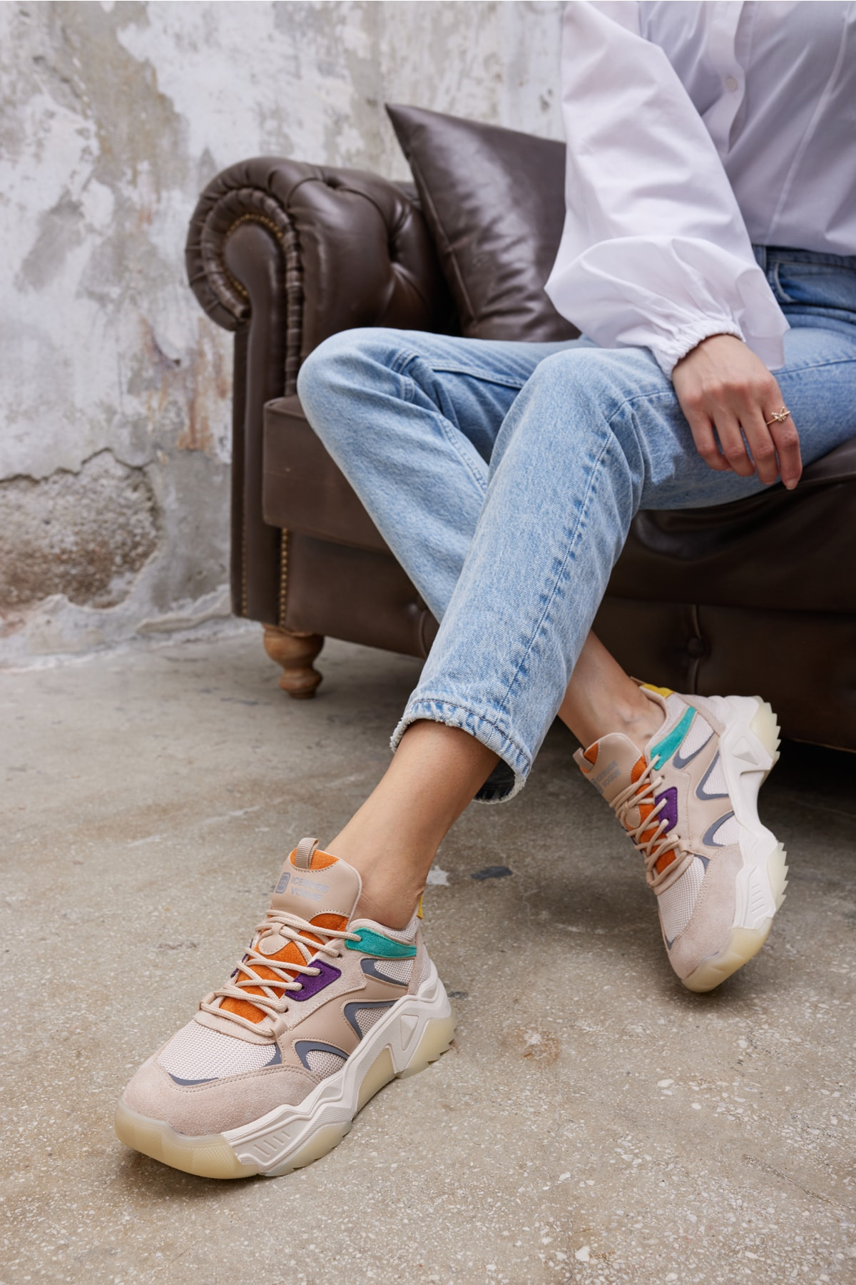 Nina Kadın Dore Altın Multi Sneaker