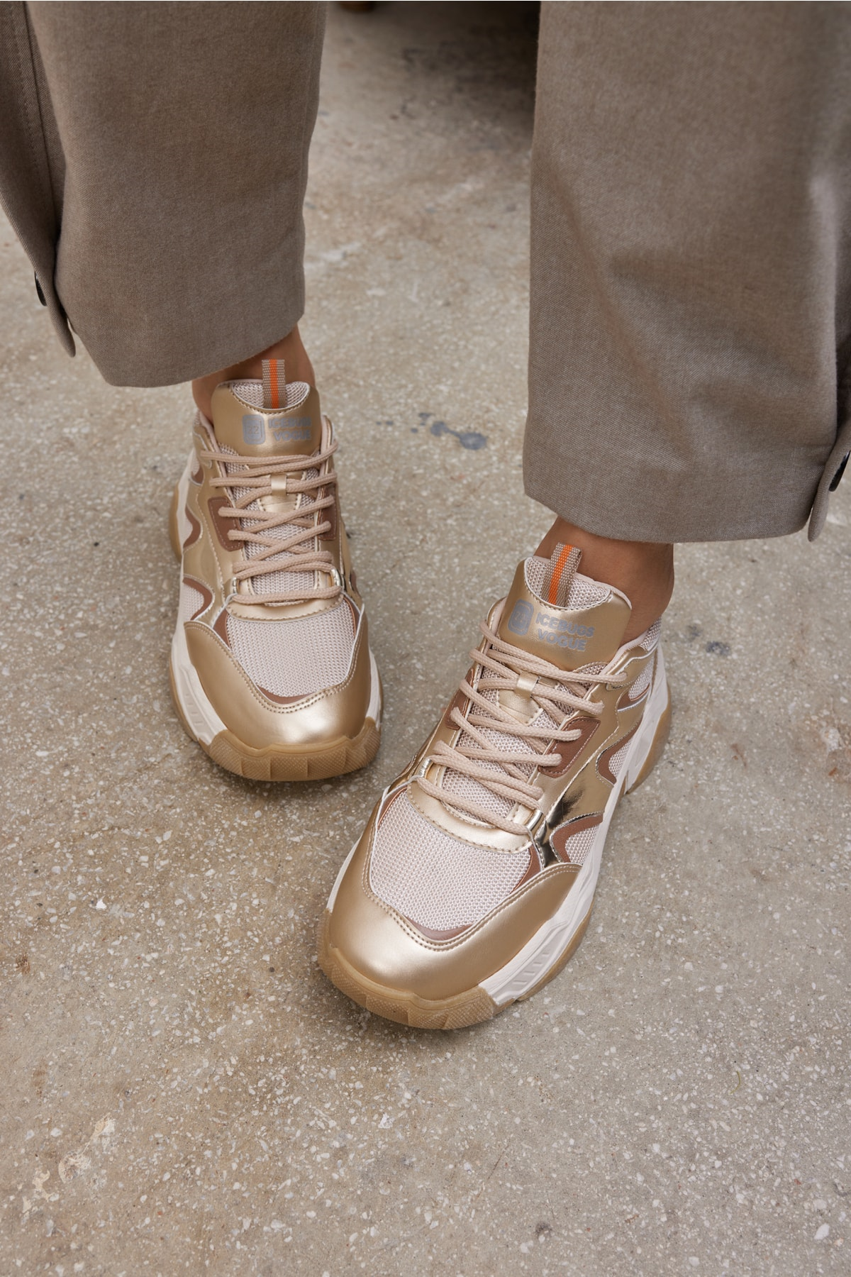 Nina Kadın Dore Altın Multi Sneaker