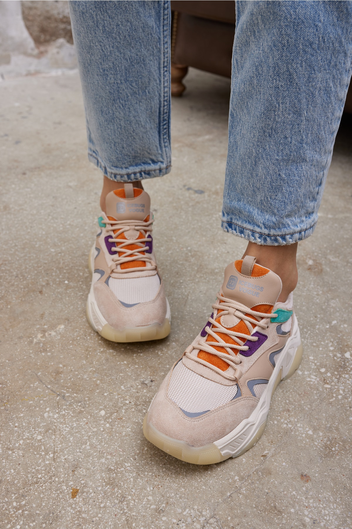Nina Kadın Dore Altın Multi Sneaker