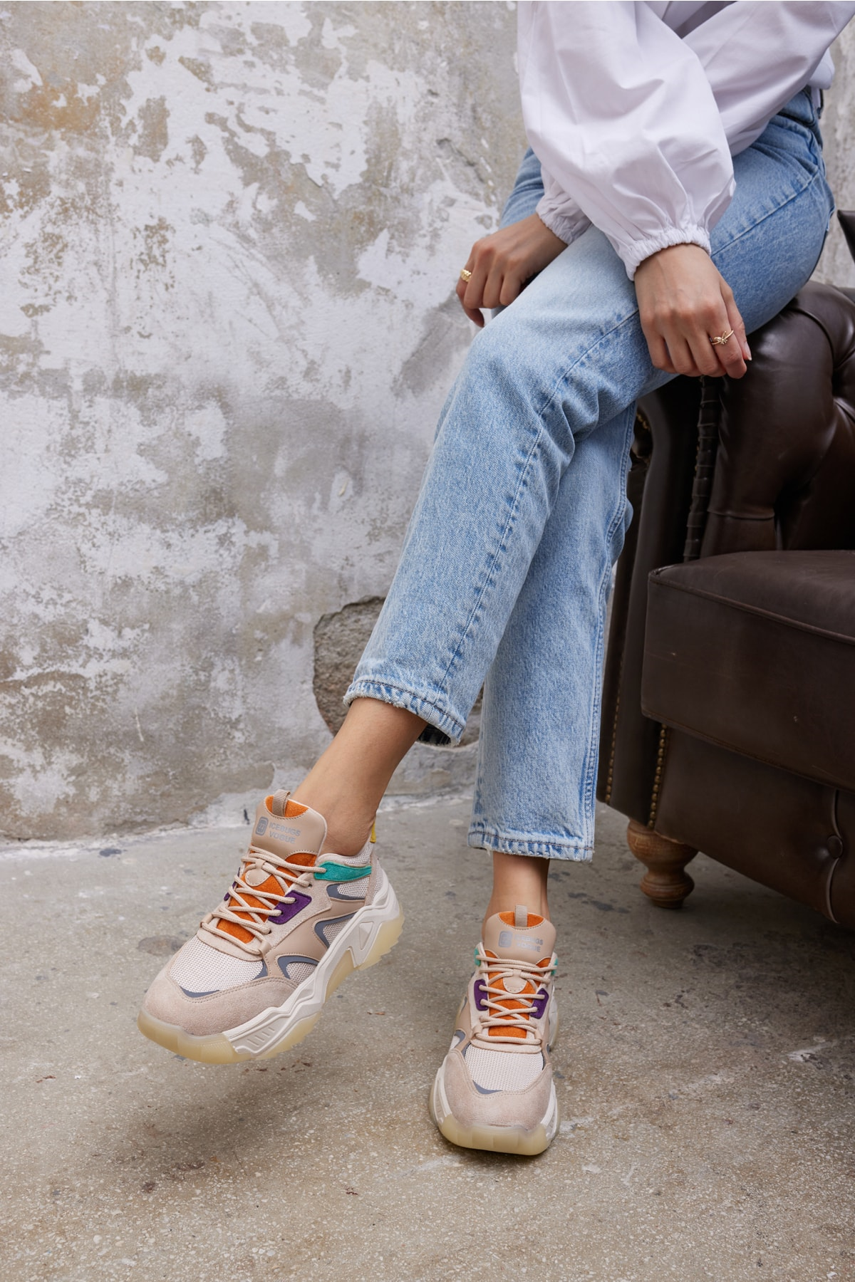 Nina Kadın Dore Altın Multi Sneaker