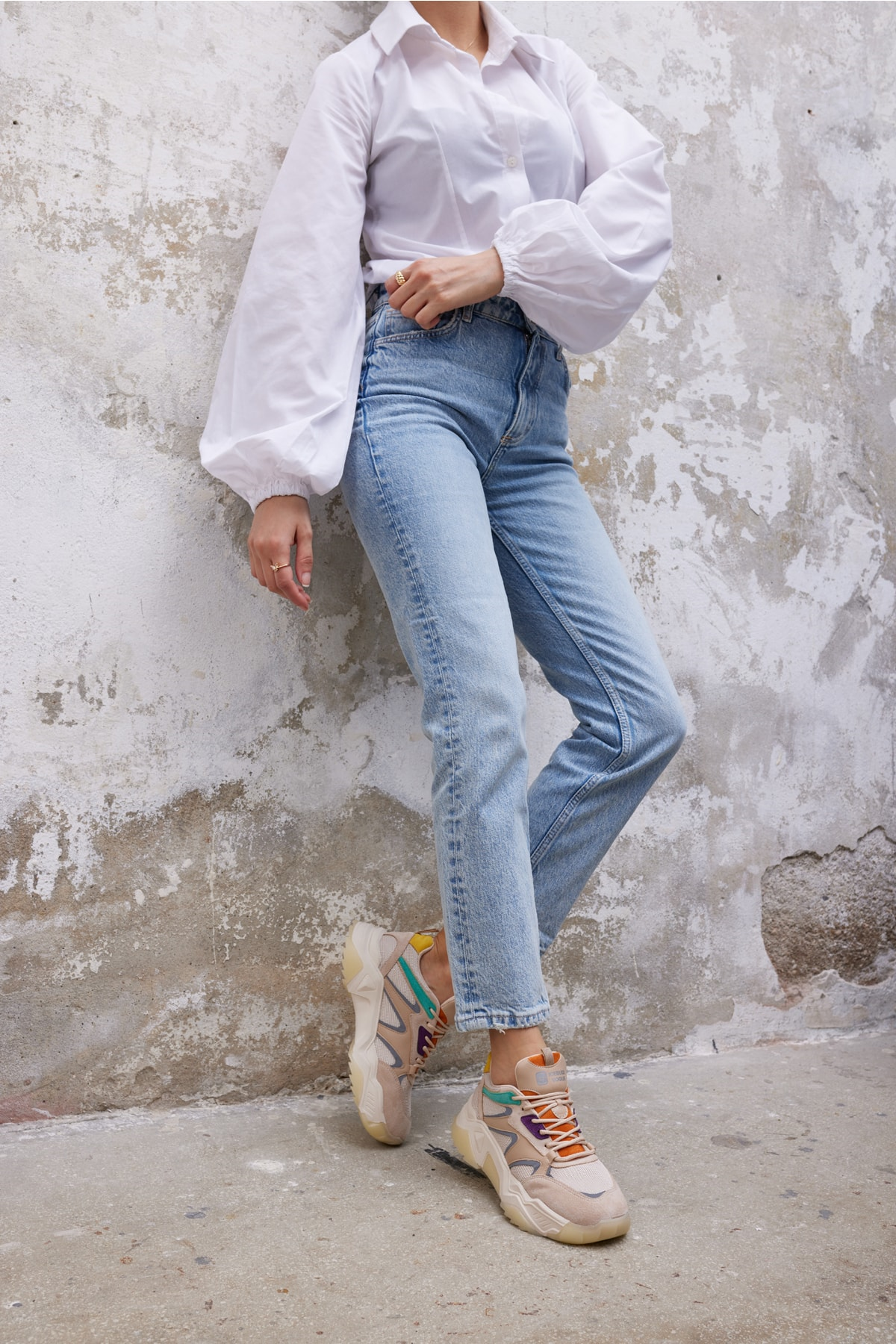 Nina Kadın Dore Altın Multi Sneaker
