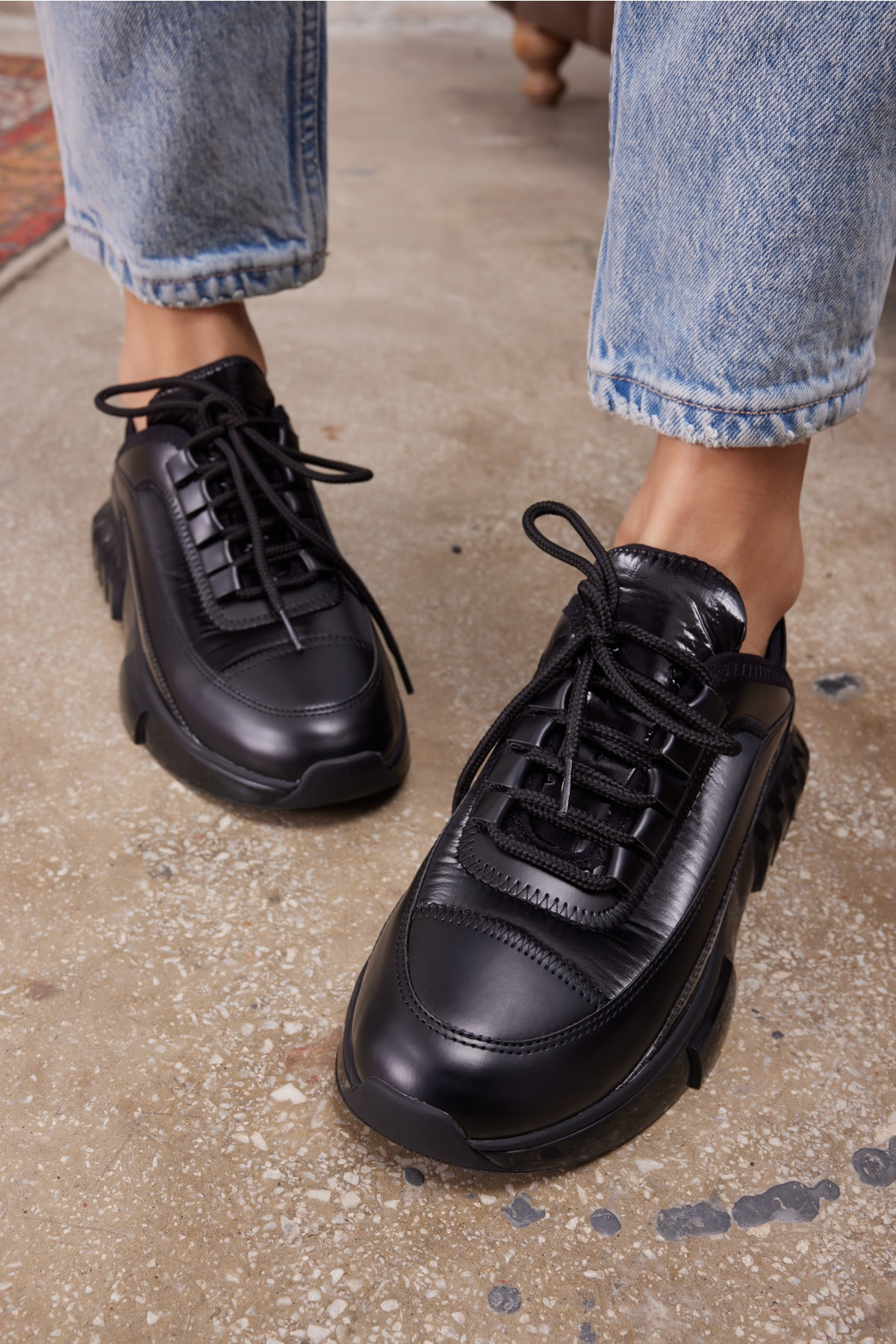 Cayla Kadin Siyah Özel Airtaban Sneaker