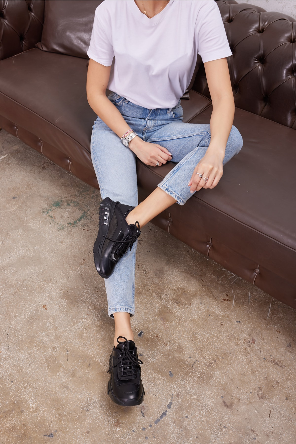 Cayla Kadin Siyah Özel Airtaban Sneaker