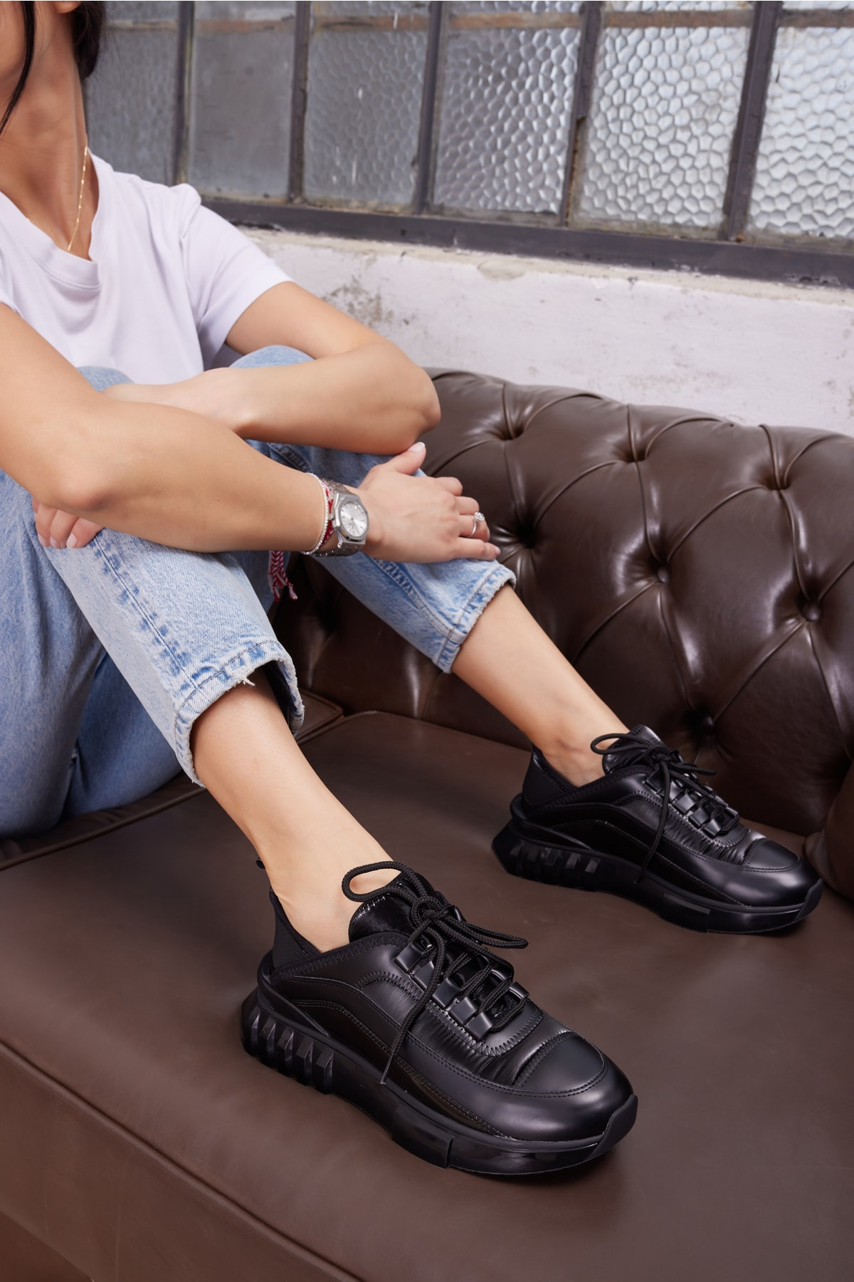 Cayla Kadin Siyah Özel Airtaban Sneaker
