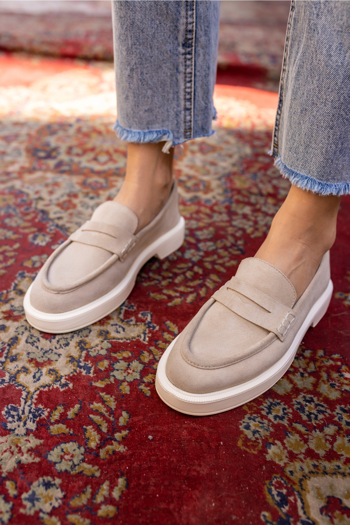 Dream Kadın Desert Taba Eva Taban Loafer Ayakkabi