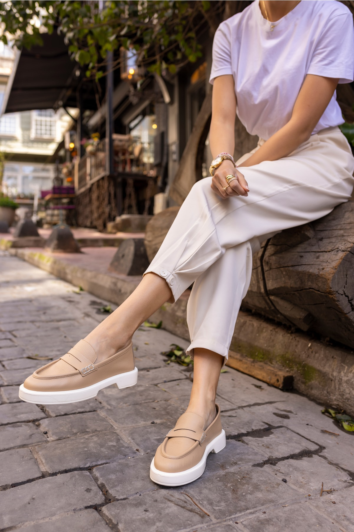 Dream Kadın Desert Taba Eva Taban Loafer Ayakkabi