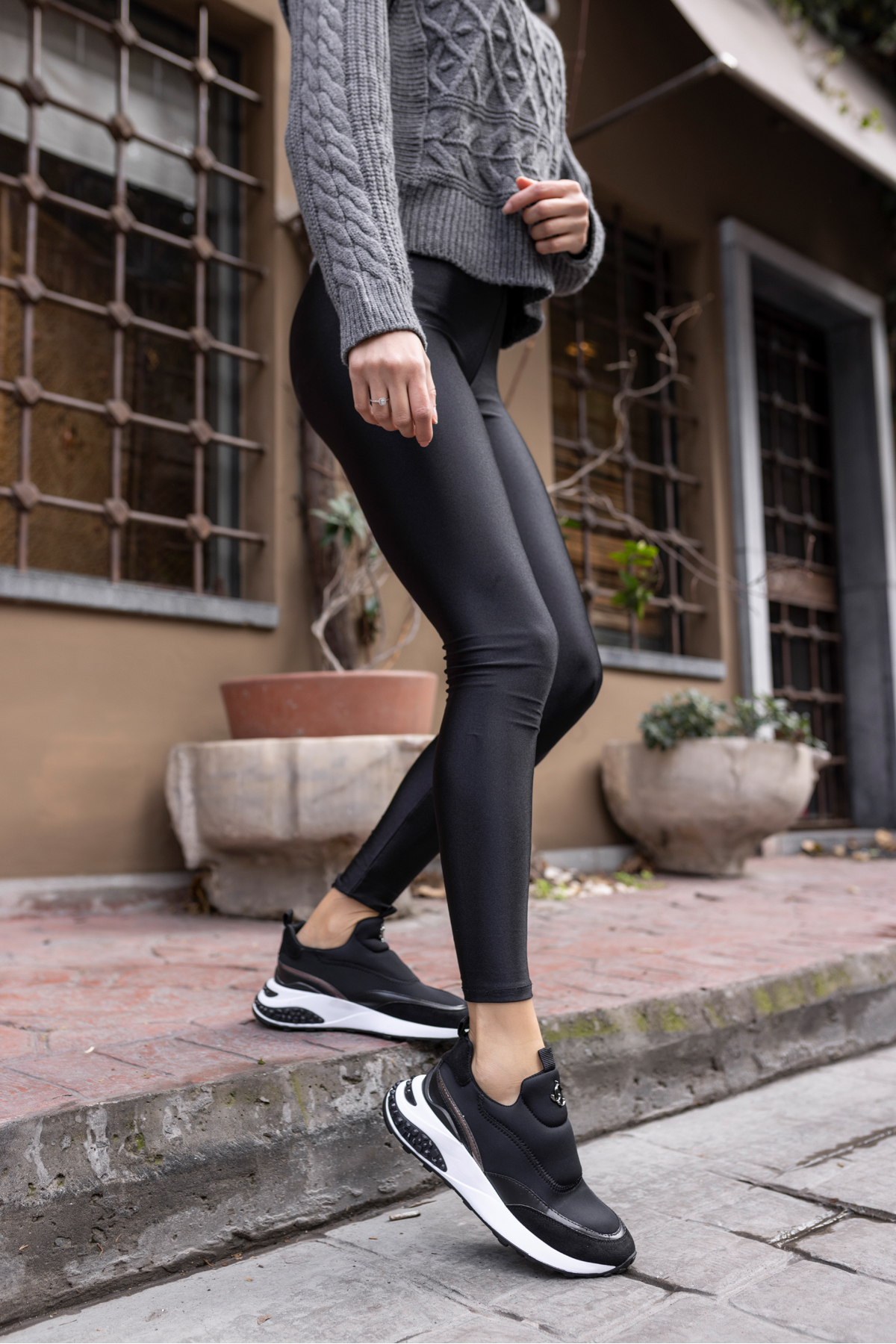 JEREMA KADIN SİYAH SCUBA KUMAŞ SNEAKER