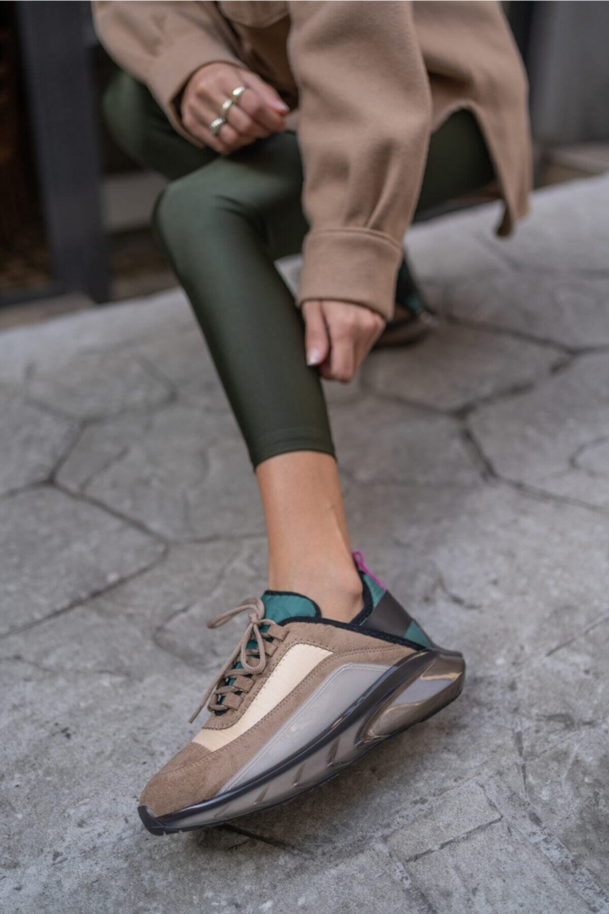Marla Kadın Siyah Gri Airtaban Sneaker
