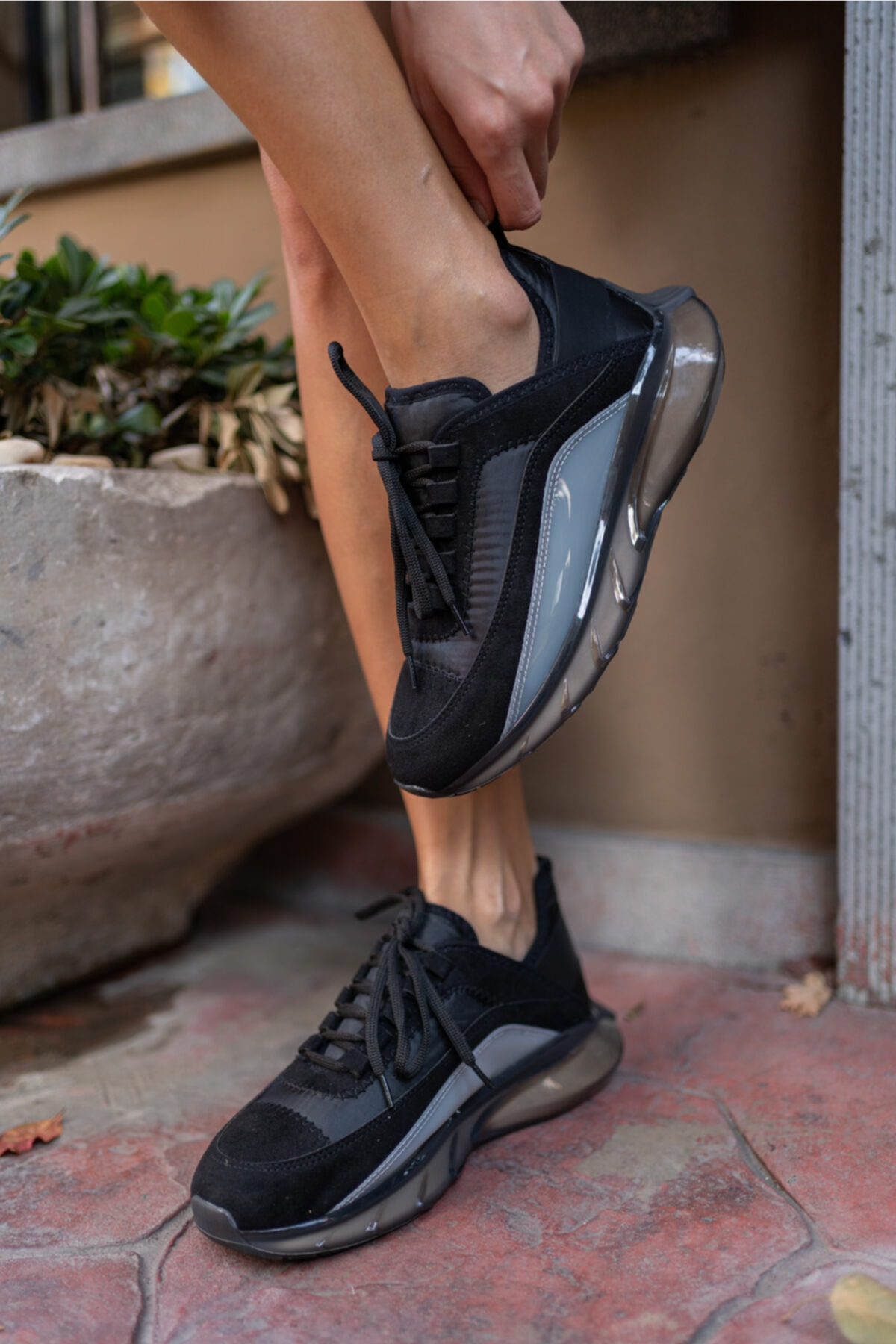 Marla Kadın Siyah Gri Airtaban Sneaker