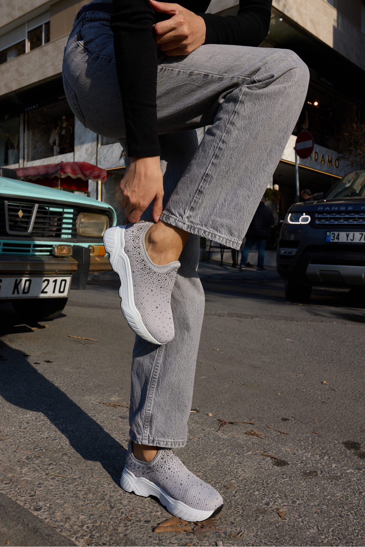 GRAYULI KADIN GRİ TRIKO SNEAKER