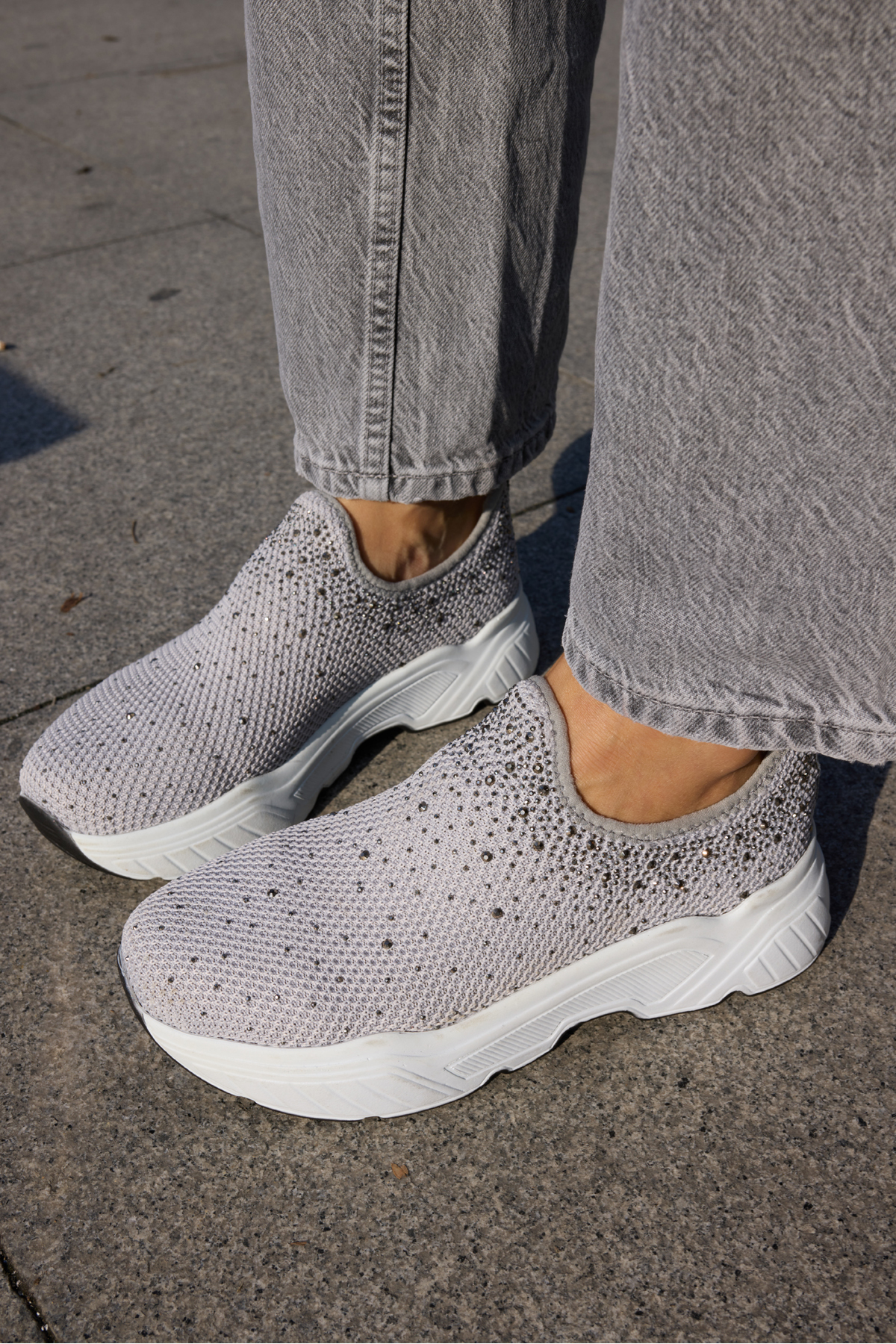 GRAYULI KADIN GRİ TRIKO SNEAKER