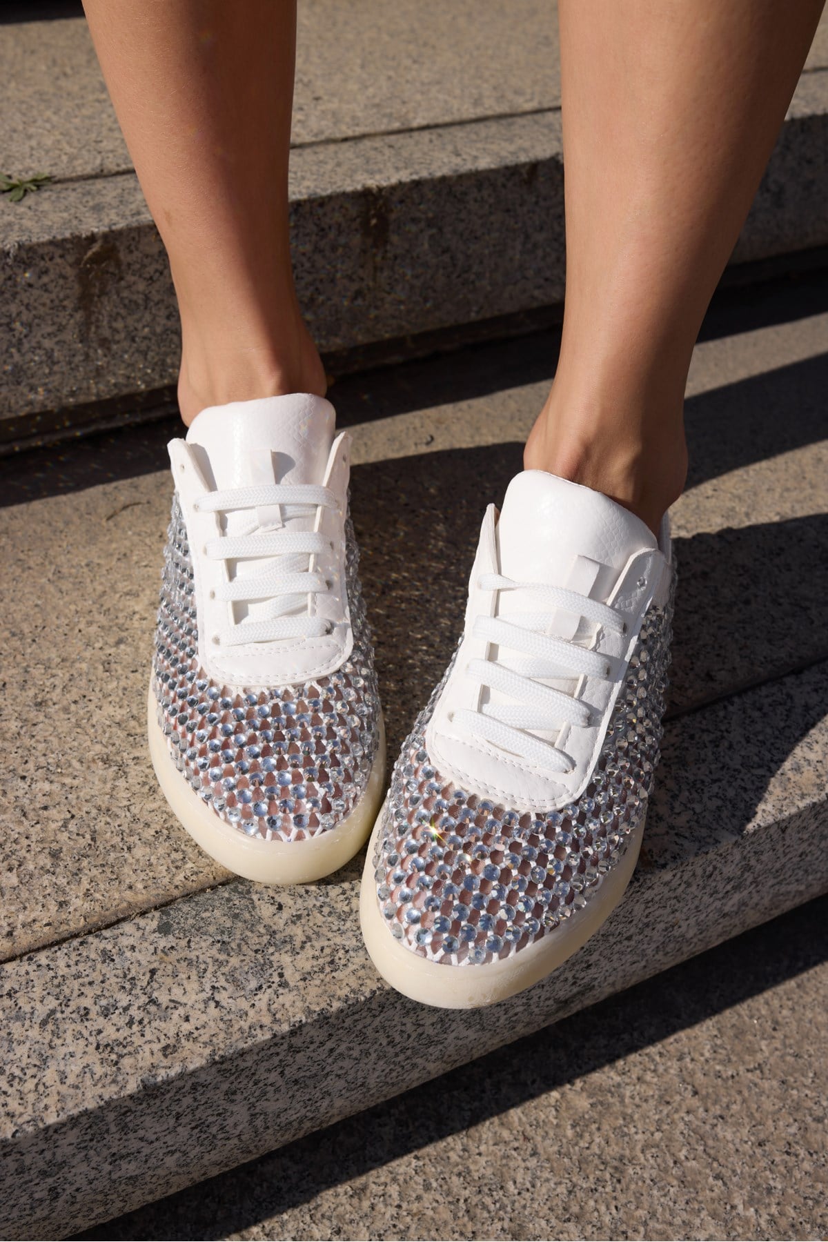 CEDY KADIN BEYAZ TAS FILE DETAY BAGCIKLI SNEAKER