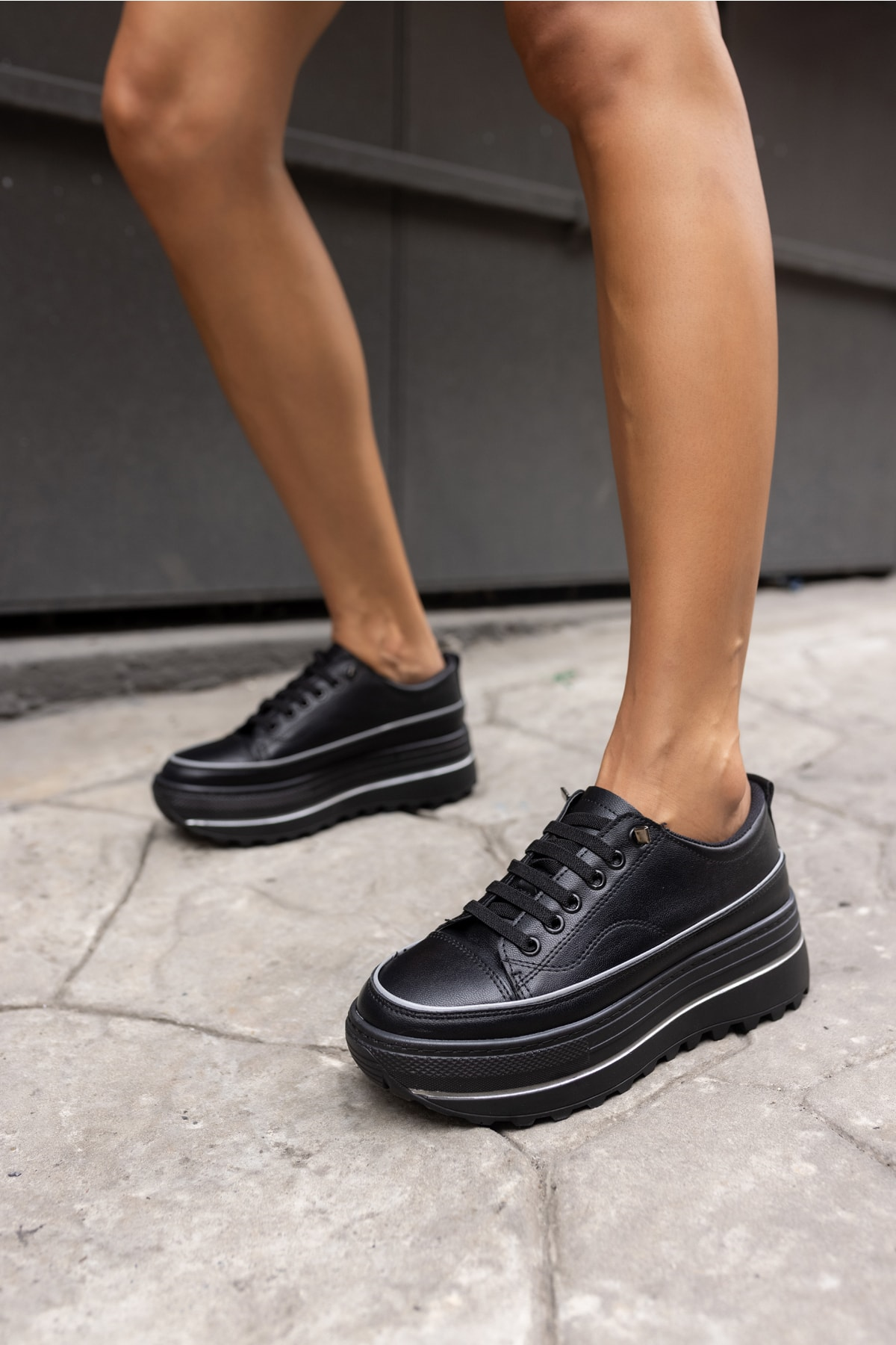 Lincoln Kadin Siyah Sneaker