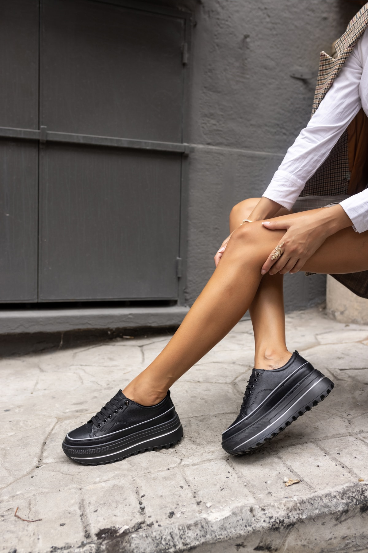 Lincoln Kadin Siyah Sneaker