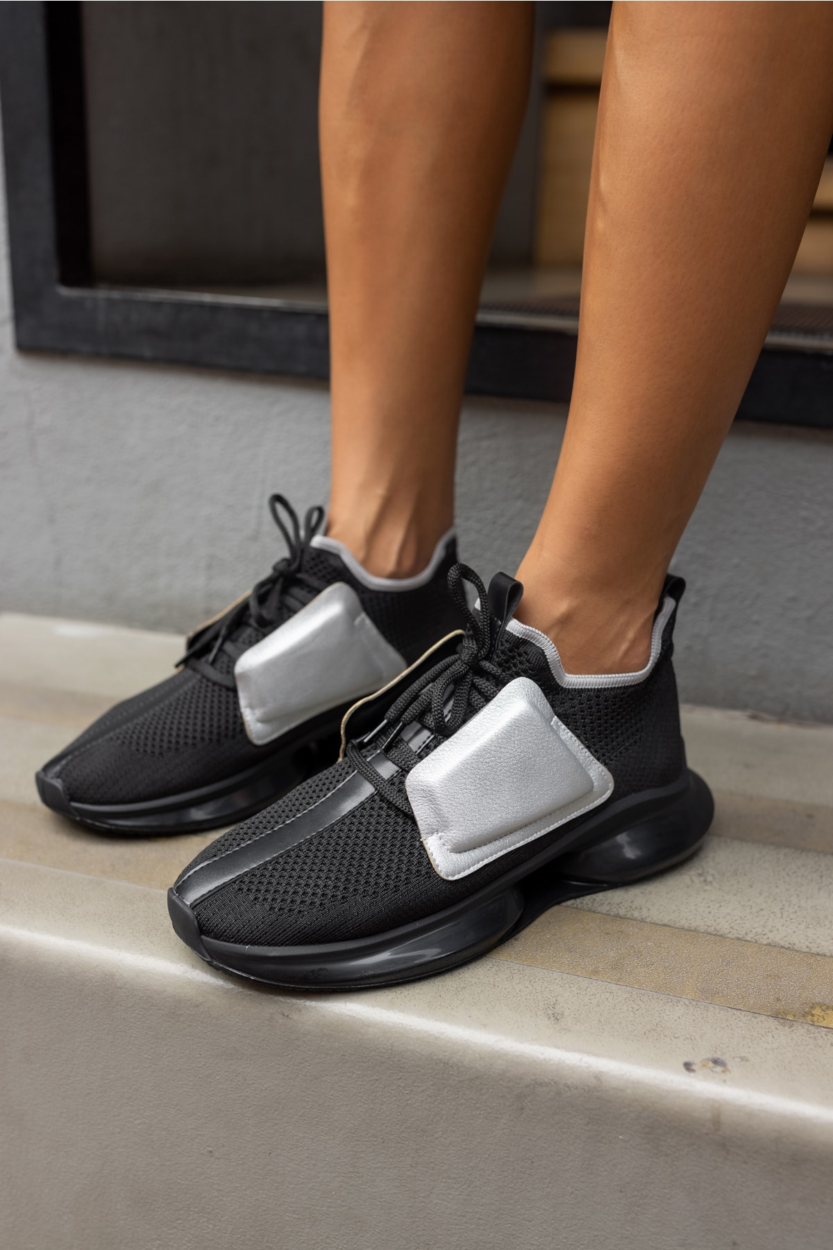 Lucas Kadin Siyah Trıko Sneaker