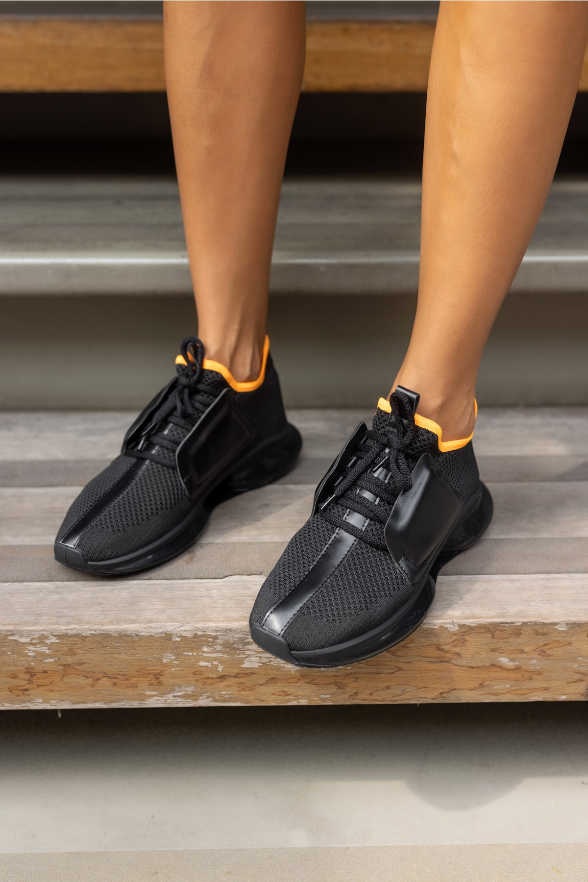 Lucas Kadin Siyah Trıko Sneaker