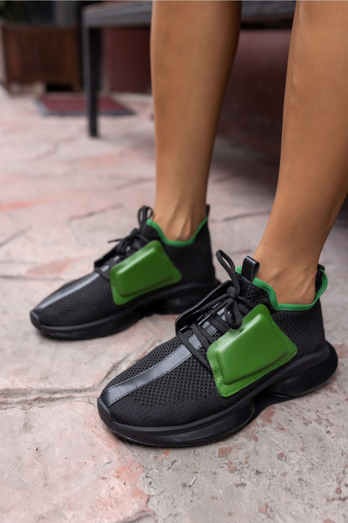Lucas Kadin Siyah Trıko Sneaker