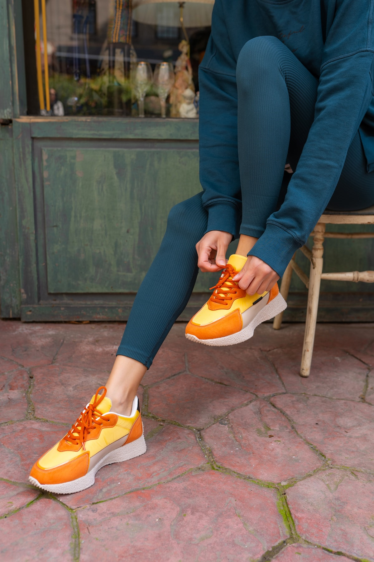 Vasile Kadin Beyaz Paraşüt Kumas Detay Sneakers