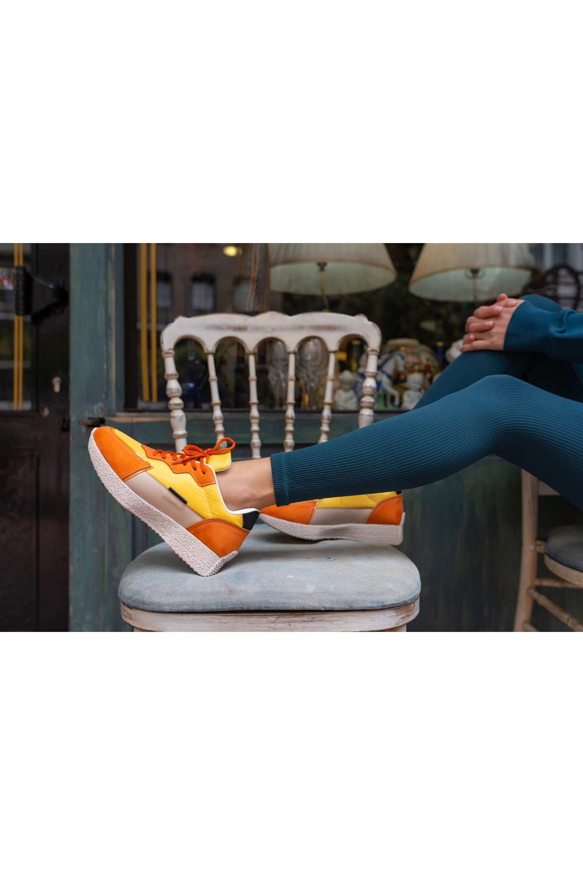 Vasile Kadin Beyaz Paraşüt Kumas Detay Sneakers