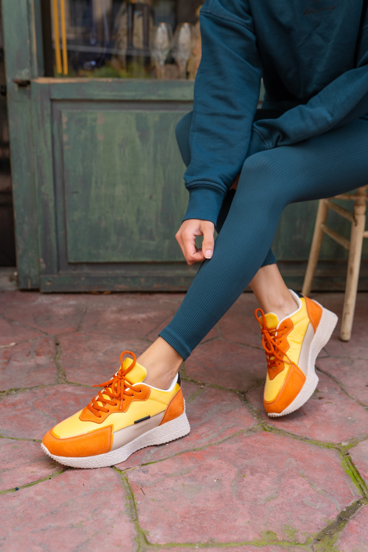 Vasile Kadin Beyaz Paraşüt Kumas Detay Sneakers