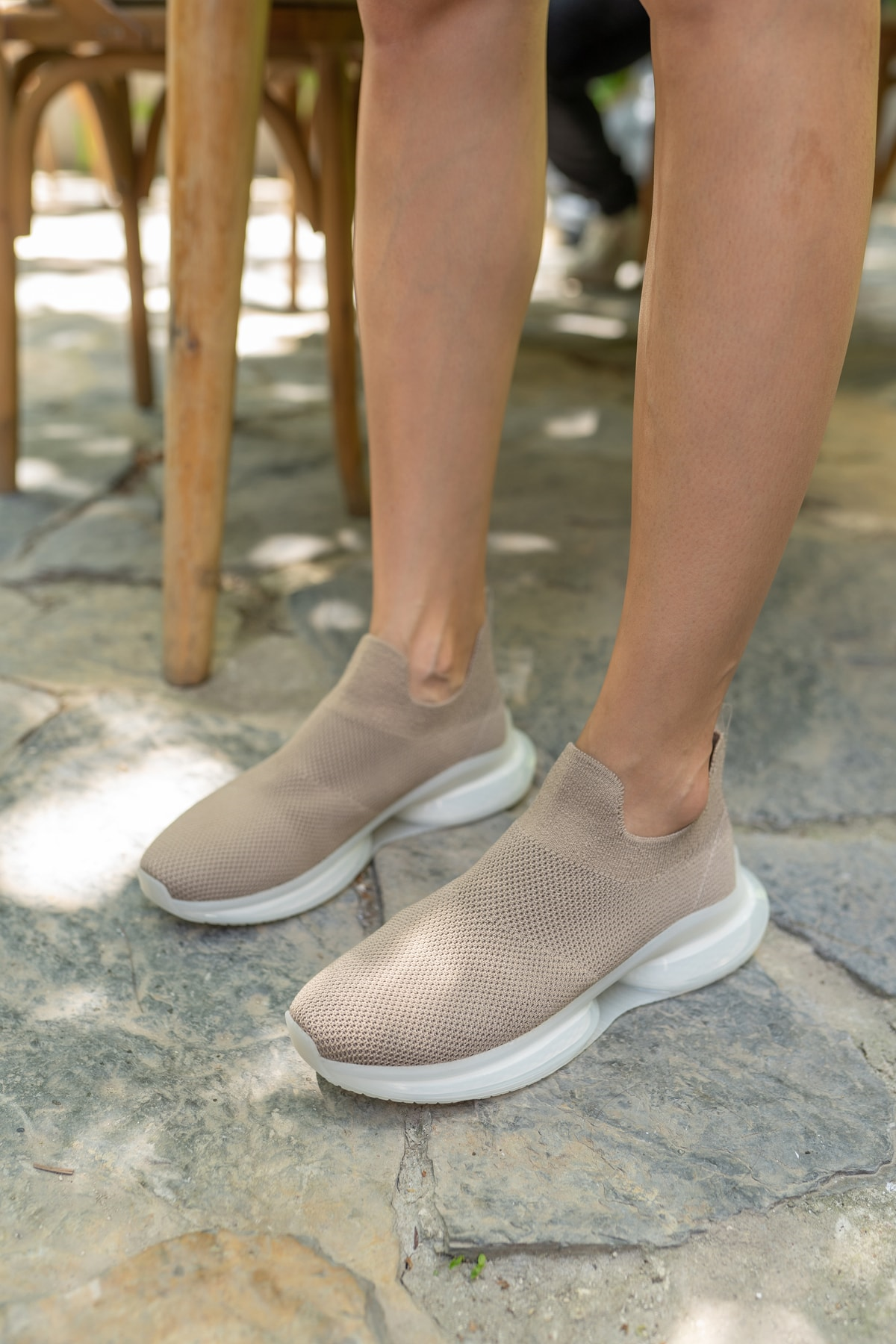Ciera Kadin Bej Trıko Sneaker