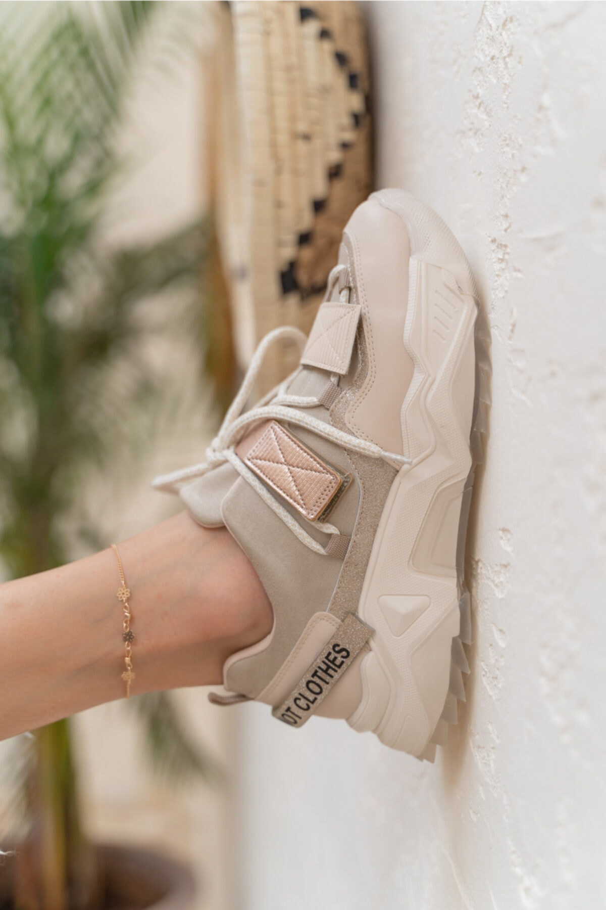 Brecka Kadin Gri Siyah Sneakers