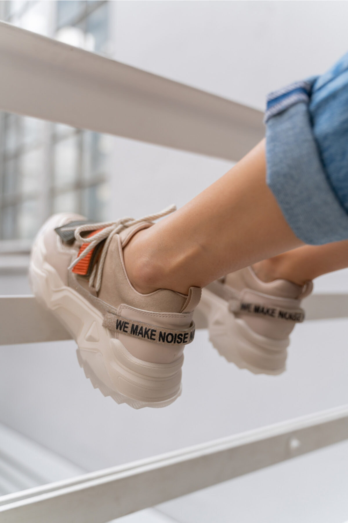 Brecka Kadin Gri Siyah Sneakers