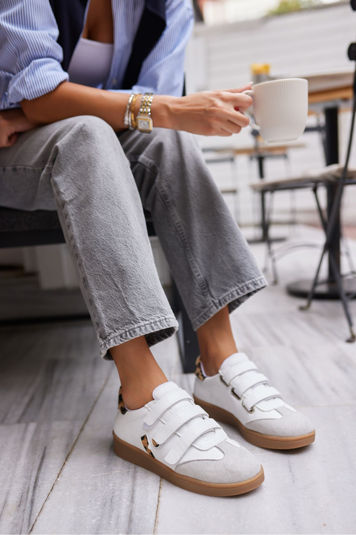 İSABEL KADIN LEOPAR CIRTLI KAUCUK TABANLİ SNEAKER