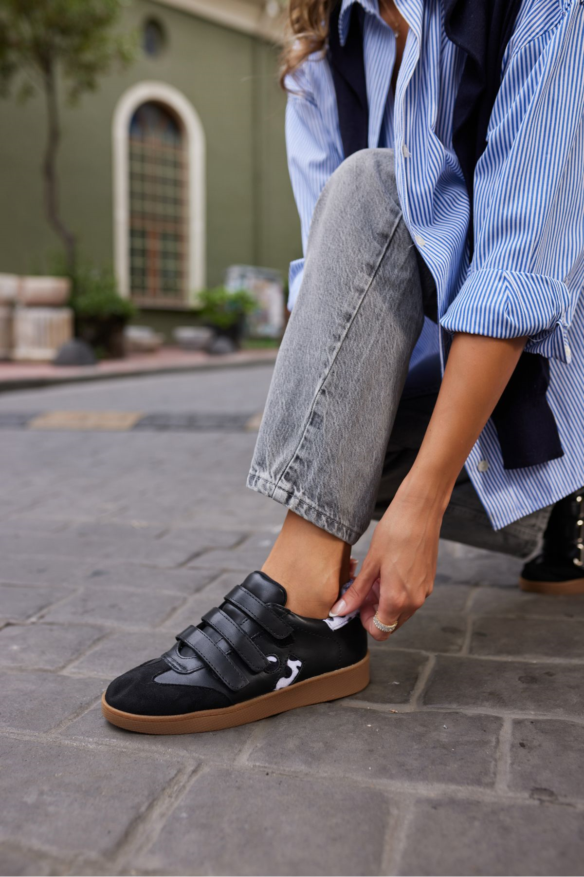 İSABEL KADIN LEOPAR CIRTLI KAUCUK TABANLİ SNEAKER