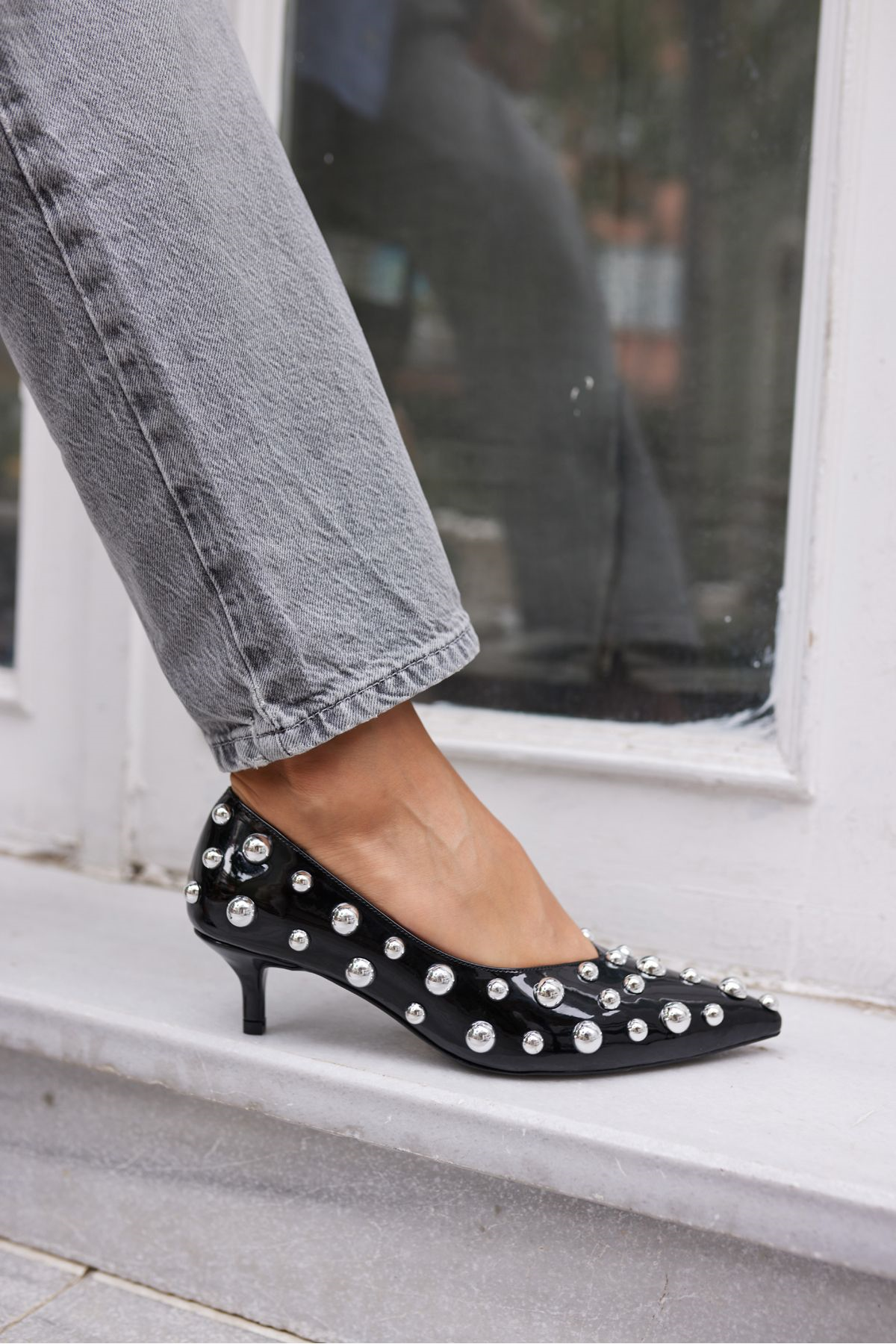 CAMBİ KADIN TEN BEJ RUGAN TROKLU STILETTO