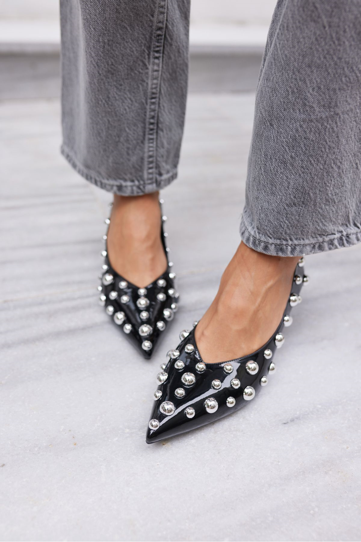 CAMBİ KADIN TEN BEJ RUGAN TROKLU STILETTO