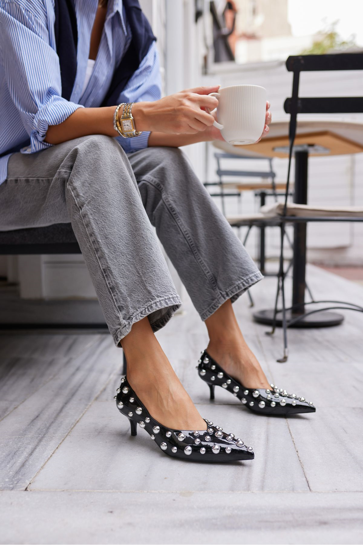 CAMBİ KADIN TEN BEJ RUGAN TROKLU STILETTO