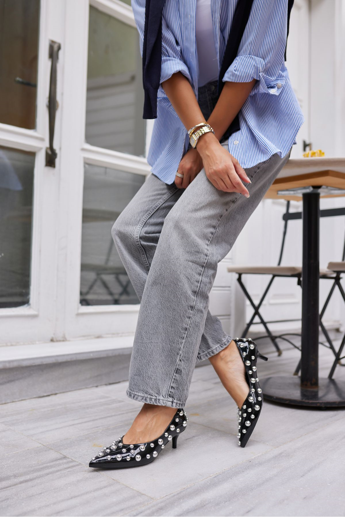 CAMBİ KADIN TEN BEJ RUGAN TROKLU STILETTO