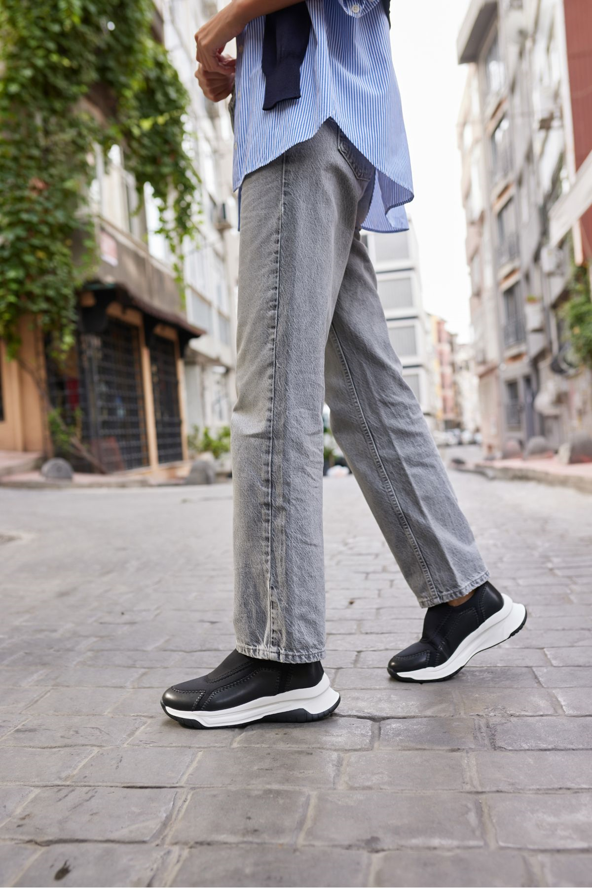 BOSETTİ KADİN VİZON DALGIÇ KUMAŞ EVA TABAN SNEAKER
