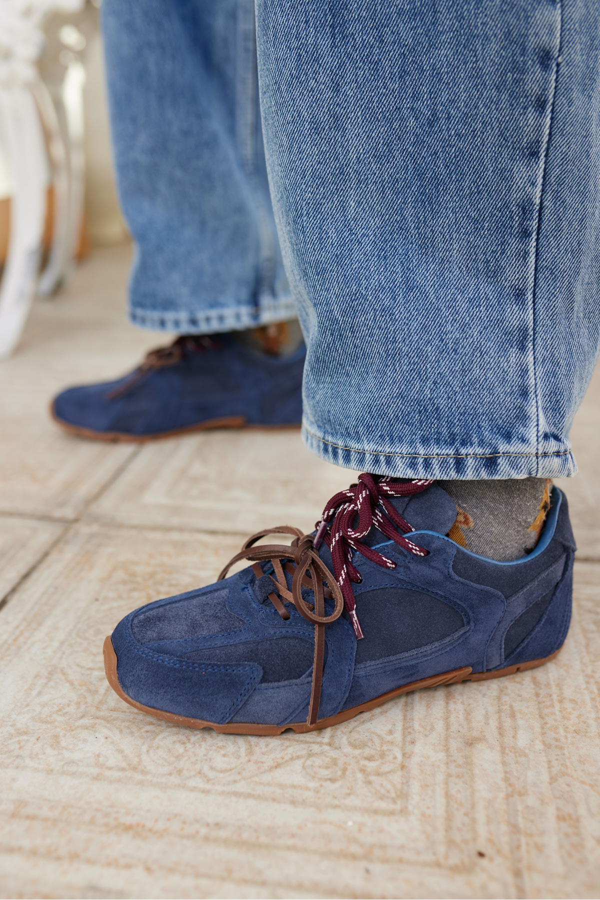 GARCİA KADIN LACİVERT SÜET SNEAKERS