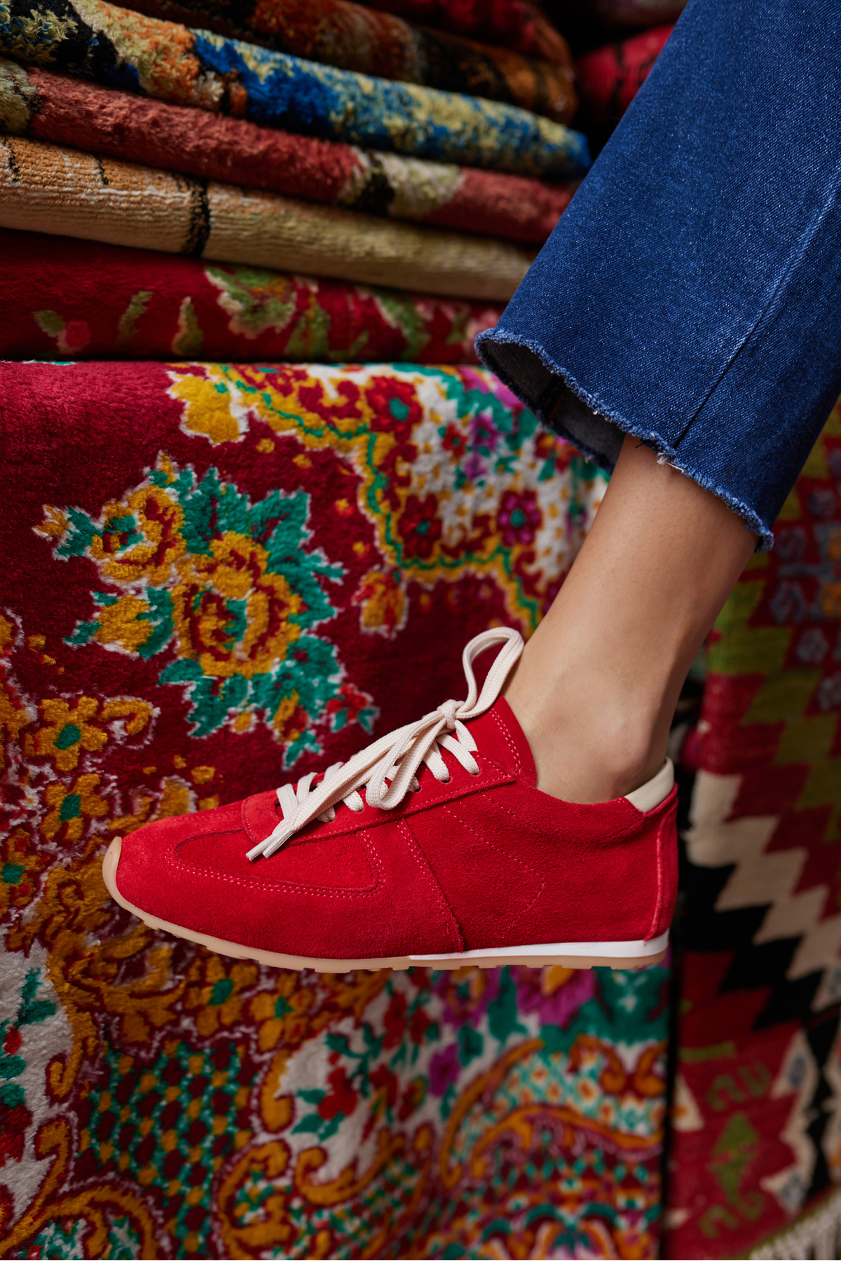 TORES KADIN KAHVERENGİ GERCEK SUET BAGCIKLI SNEAKER