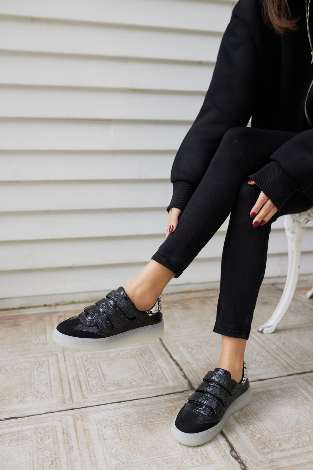 CELSO KADIN LEOPAR CIRTLI KIRMIZI DETAY SNEAKER