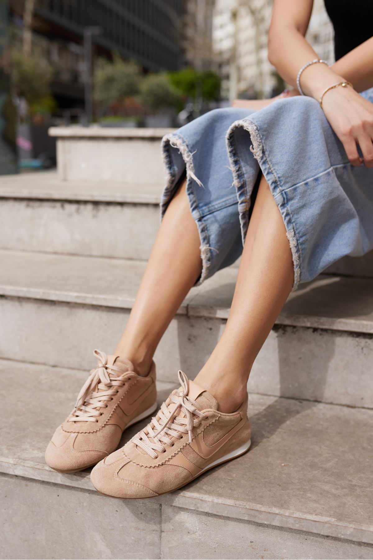 ANNA KADIN TABA SUET BAGCIKLI SNEAKER
