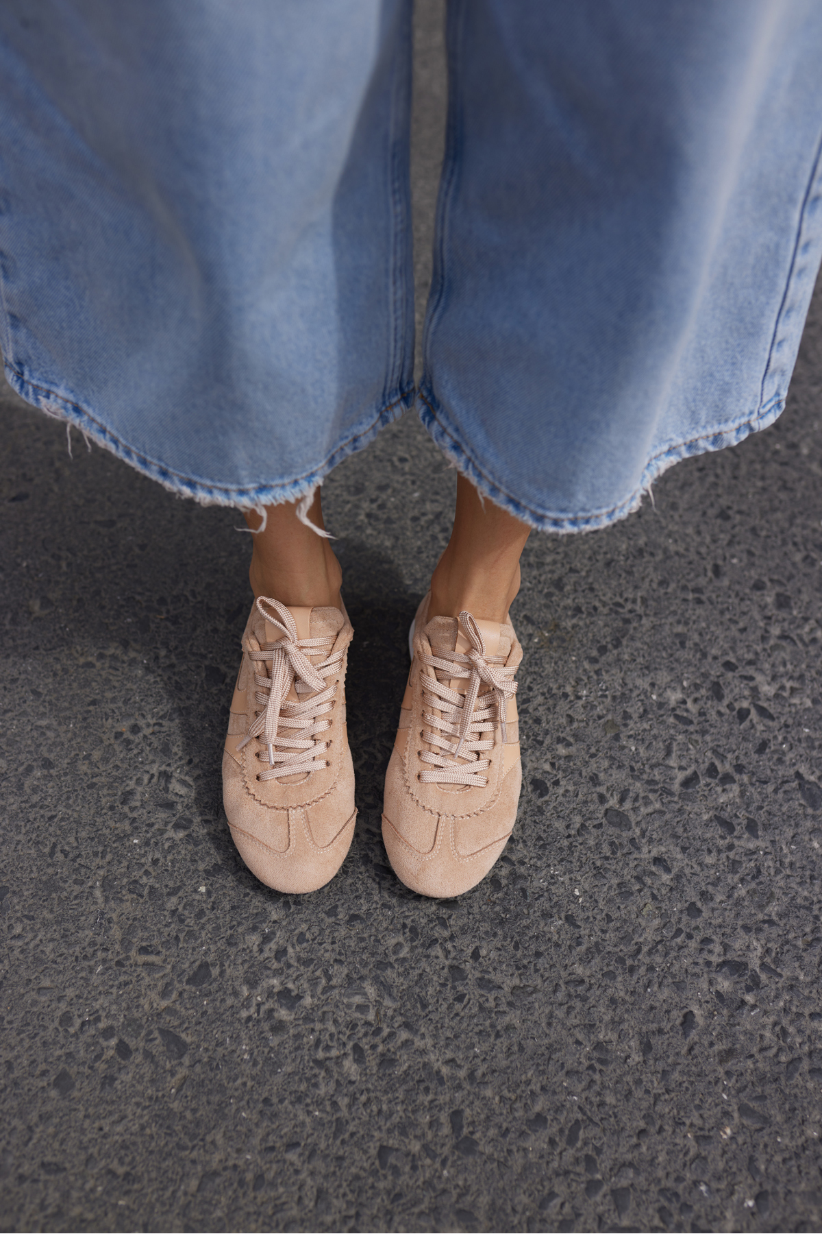 ANNA KADIN TABA SUET BAGCIKLI SNEAKER